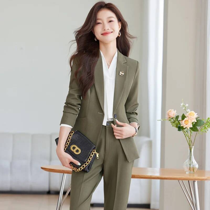Women'S Formal Wear Pantsuits - Sonbahar Kış Resmi Üniforma Stilleri Pantolonlu