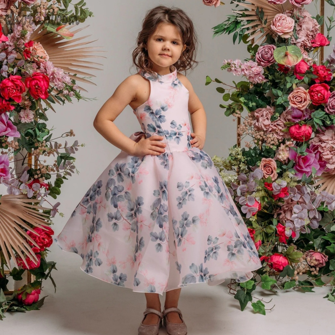Formal Attire Woman - Kız Çocukları İçin Özel Baskılı Resmi