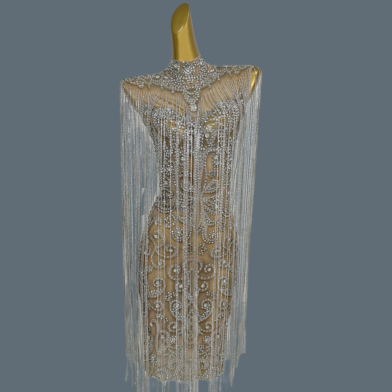 Women Formal Wear Photoshoot - Lüks Işıltılı Taşlı Abiye Elbise, Lüks