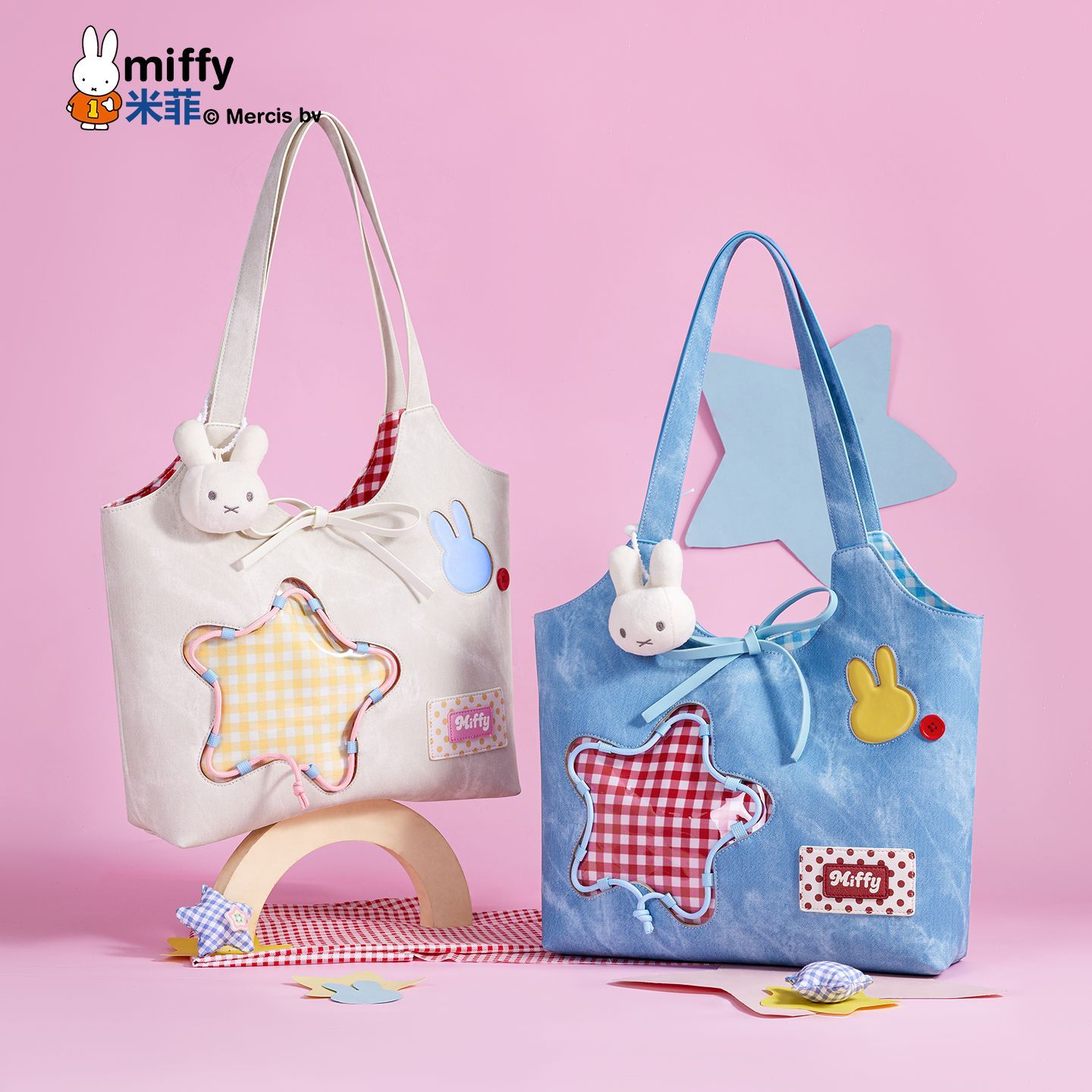Shoulder Bag Structured - Miffy Kawaii Karikatür Lisanslı Omuz Çantası