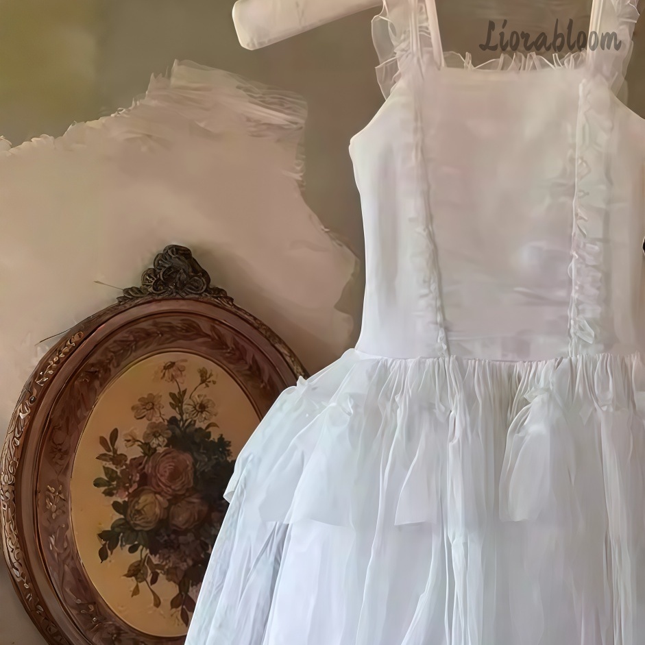 Beyaz Spagetti Kayışı Tül Çiçe - Formal Attire Woman incelemesi ve fiyatı
