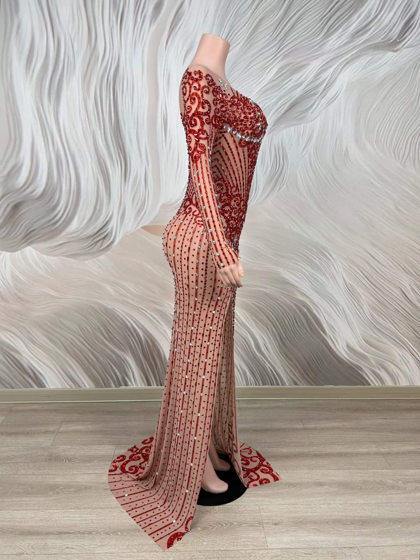 Seksi Kristal Detaylı Şeffaf A - Women Formal Wear Photoshoot incelemesi ve fiyatı