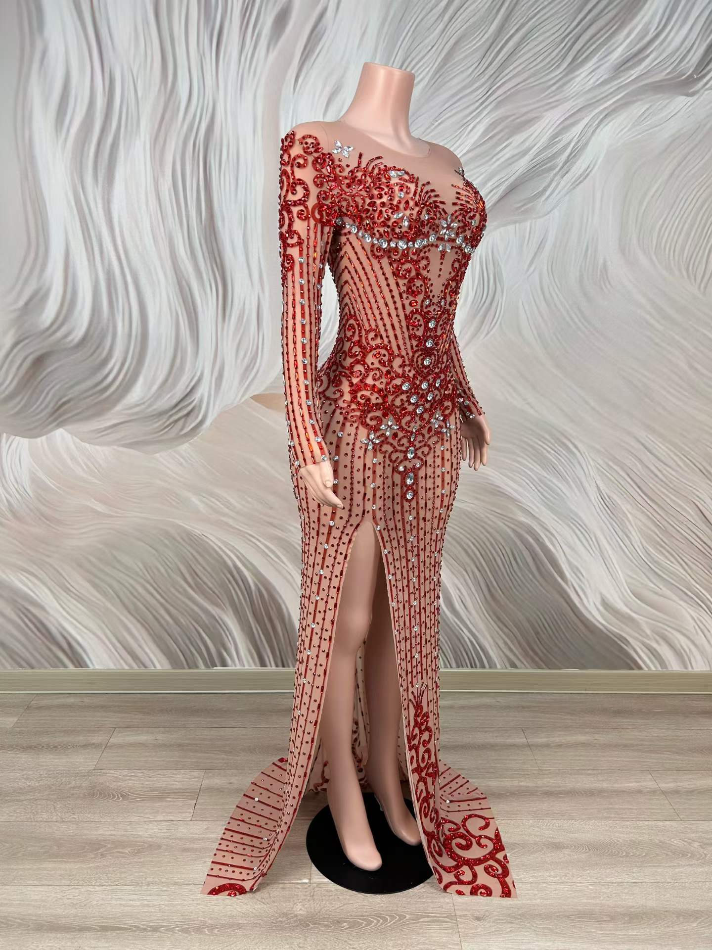 Seksi Kristal Detaylı Şeffaf A - Women Formal Wear Photoshoot incelemesi ve fiyatı