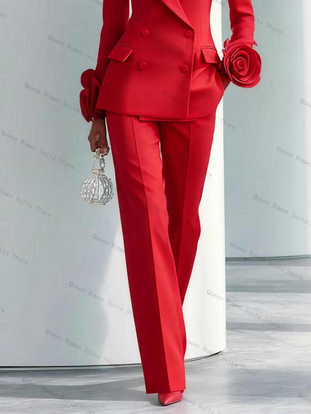 Lüks Kırmızı Kadın Takım Elbis - Women Formal Wear Trousers incelemesi ve fiyatı
