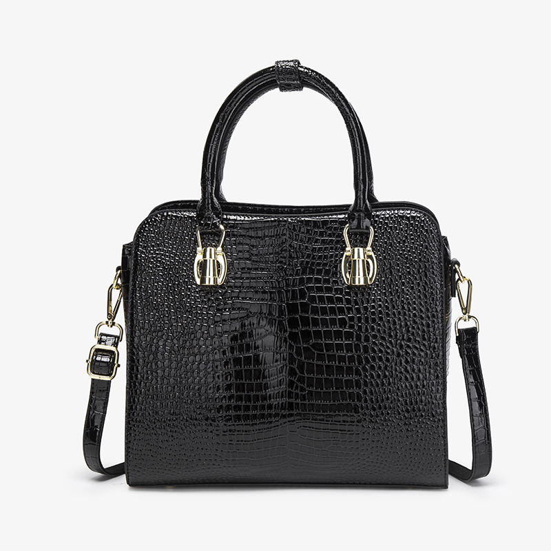Vintage Siyah Timsah Desenli Ç - Shoulder Bag Structured incelemesi ve fiyatı