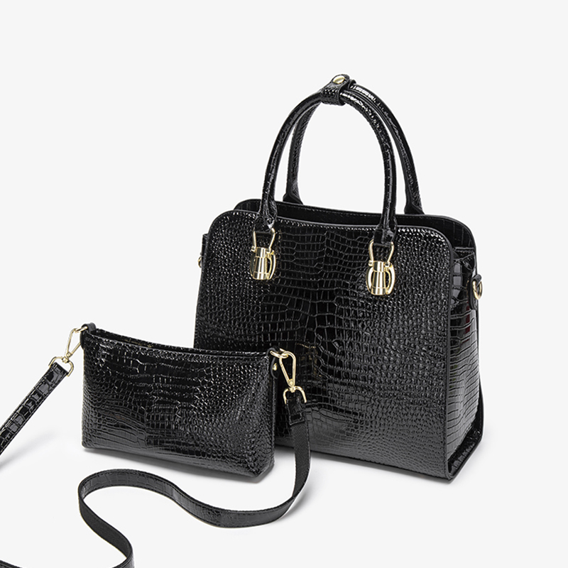 Vintage Siyah Timsah Desenli Ç - Shoulder Bag Structured incelemesi ve fiyatı