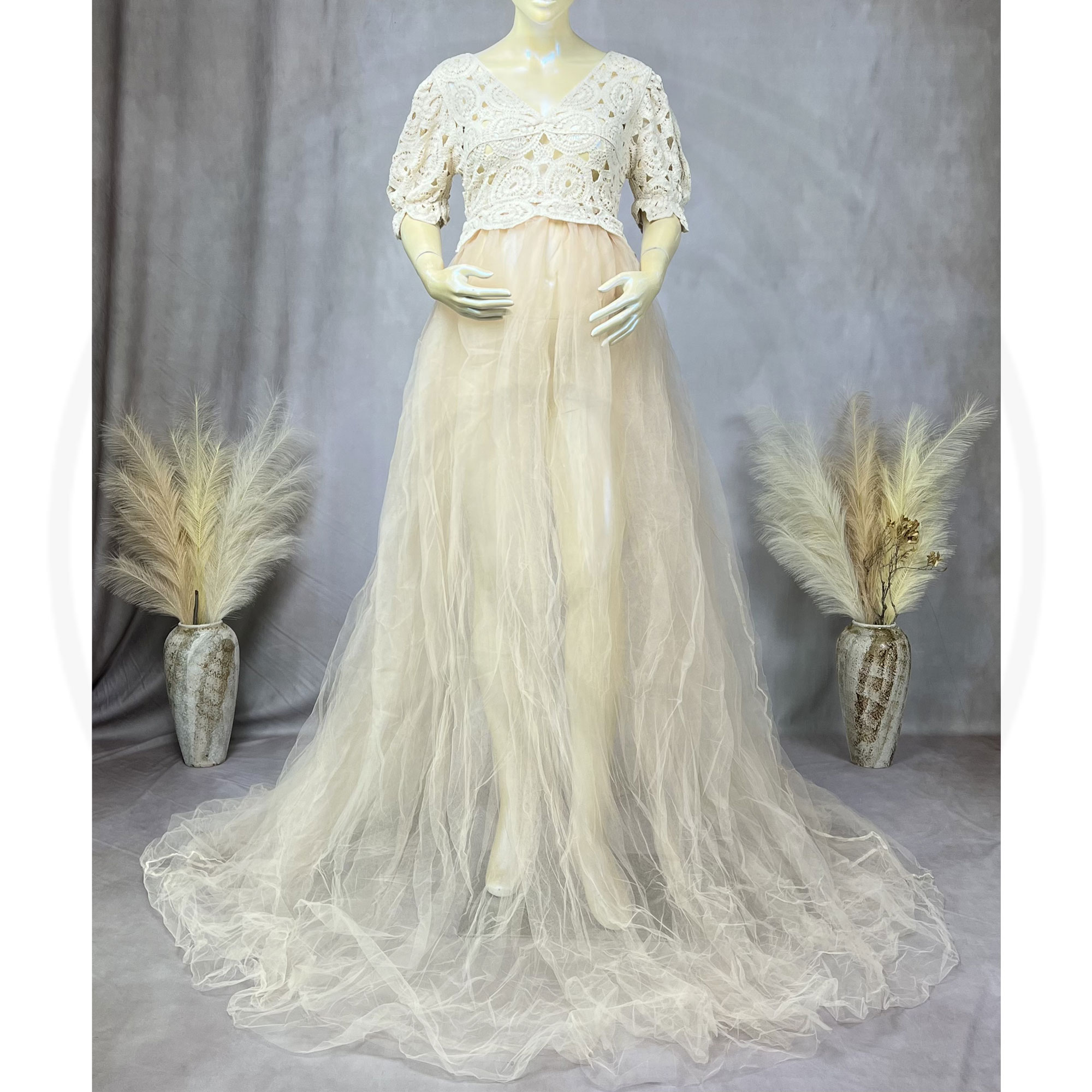 Don & Judy Bohe Kısa Kollu Tül - Women Formal Wear Photoshoot incelemesi ve fiyatı