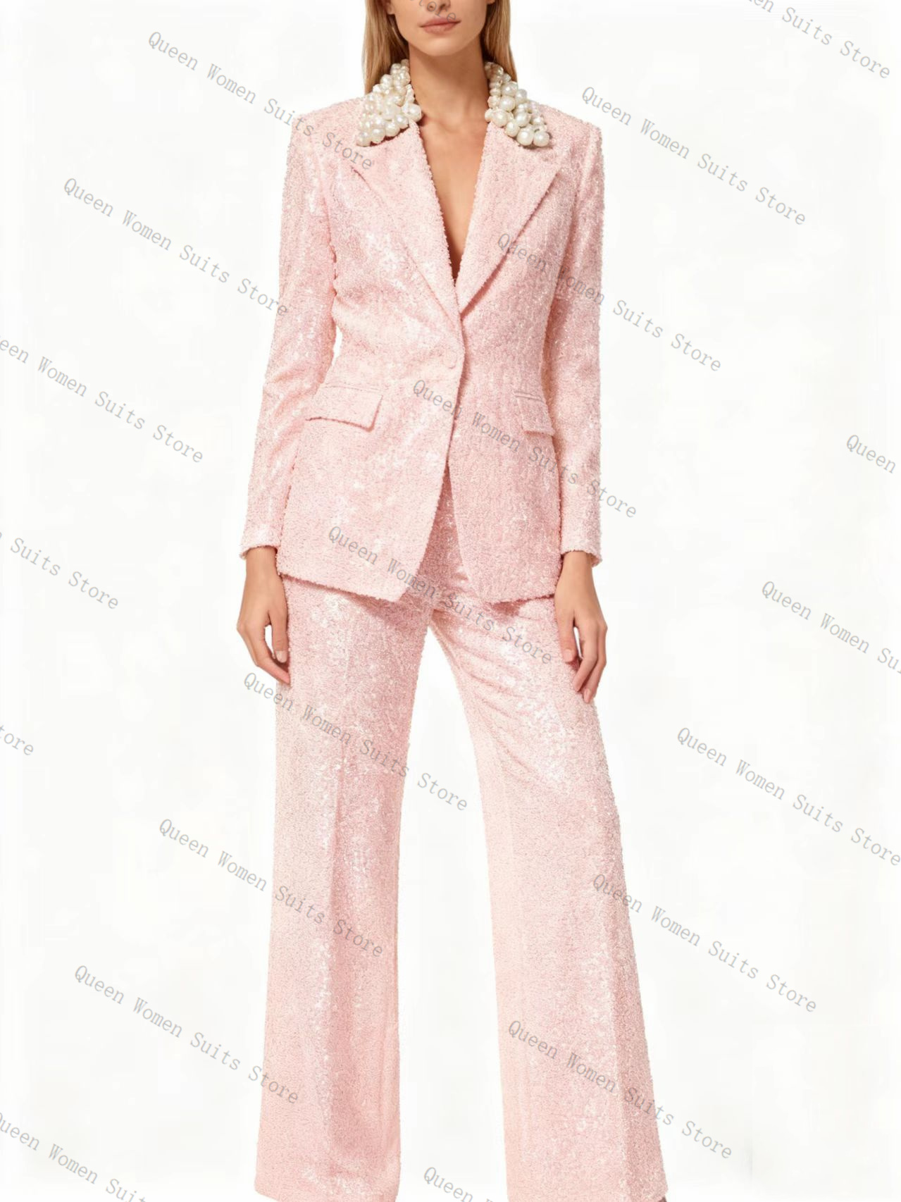 Lüks Payetler Lacivert Kadın T - Women Formal Wear Trousers incelemesi ve fiyatı